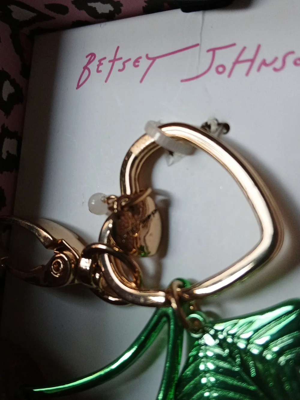 Betsey Johnson CHERRY 🍒 Bag Charm Keyring [Large] NEW IN BOX $58 MSRP